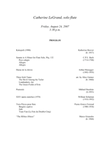 Catherine Le Grand Solo Flute Program III